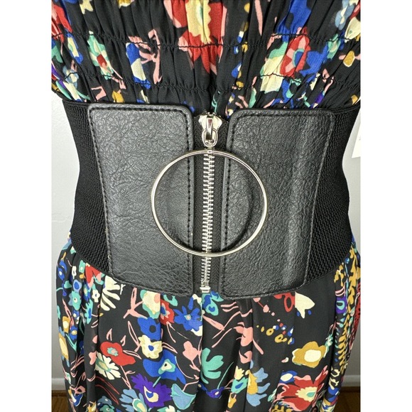 Beige By Eci Sleeveless Maxi Dress Small Floral Boho Cottage Core Maxi NWT - Picture 14 of 16